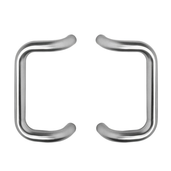 Intersteel Türgriffe paarweise D-Modell 325x75x25 Mittenabstand 300 Edelstahl gebürstet
