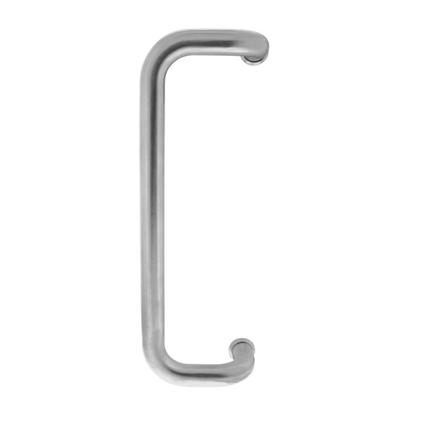 Intersteel Türgriff stückweise D-Modell 375x75x25 Mittenabstand 350 Edelstahl gebürstet