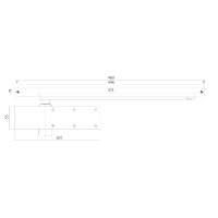 Intersteel Türschließer mit Gleitschiene DR124...