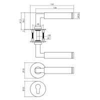 Intersteel Türdrücker Bau-stil auf Magnet...