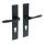 Intersteel Türdrücker Banaan auf schild 236x44x5 mm PZ 72 mm Schwarz
