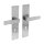 Intersteel Türdrücker Amsterdam auf Schild 250x55x2 mm BB 72 mm Edelstahl gebürstet