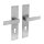 Intersteel Türdrücker Amsterdam auf Schild 250x55x2 mm PZ 72 mm Edelstahl gebürstet