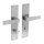Intersteel Türdrücker Amsterdam auf Schild 250x55x2 mm mit Bad/WC 78 mm + 8 mm stift Edelstahl gebürstet