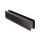 Türlüftung Aluminium Lüftungsgitter Schwarz matt RAL9005 Badlüftung 465x105mm Feinstruktur