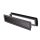 Türlüftung Aluminium Lüftungsgitter Schwarz matt RAL9005 Badlüftung 465x105mm Feinstruktur