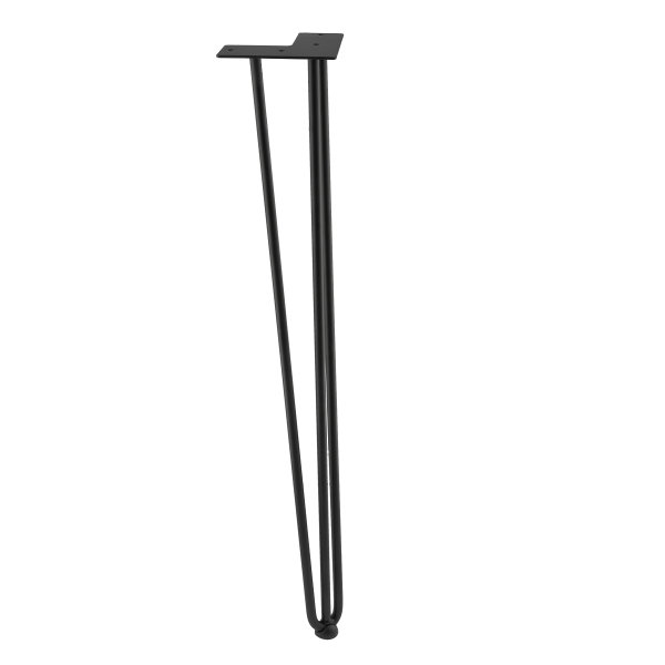 Hairpin Legs Industrialstyle Tischbeine Haarnadelbeine Hairpins 3 Streben Schwarz matt 4er Set 10mm 711mm