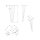 Hairpin Legs Industrialstyle Tischbeine Haarnadelbeine Hairpins 3 Streben Schwarz matt 4er Set 10mm 711mm