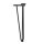 Hairpin Legs Industrialstyle Tischbeine Haarnadelbeine Hairpins 3 Streben Schwarz matt 4er Set 12mm 406mm