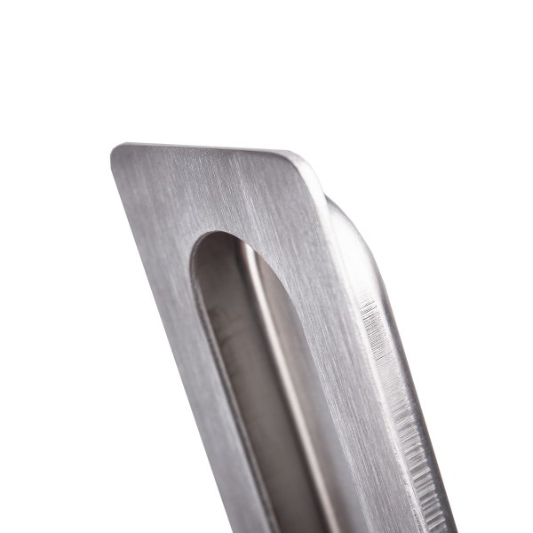 Einlassmuschel 150x54mm echt Edelstahl Schiebetürmuschel matt gebürstet Griffmulde