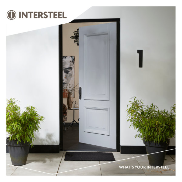 Intersteel Schutzbeschlag SKG*** Griff/Klinke mit Profilzylinder 72 mm und Kernziehschutz Schwarz