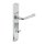 Intersteel Türdrücker Helena auf Schild 235x45x8 mm mit Bad/WC 78 mm + 8 mm stift Chrom