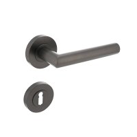 Intersteel Türdrücker Bastian auf runde Rosette...