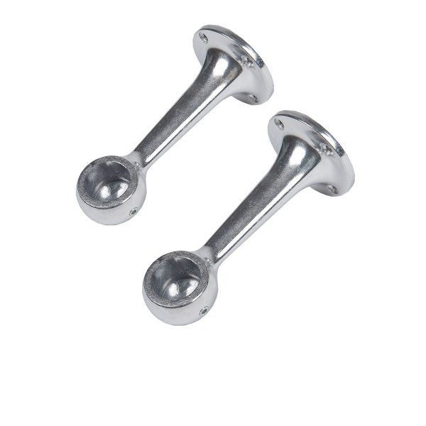 1 Paar Schrankstangenhalter runde Kleiderstangenhalter Deckenhalter Garderobenstangenhalter