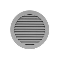 Rundes Lüftungsgitter mit Stutzen Be- und...