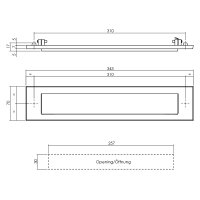 Intersteel Briefkasten rechteckig lackiert nach...