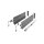 Schubkastensystem 550mm - 168mm mit SoftClose Funktion 40 kg Traglast Anthrazit Schubladensystem