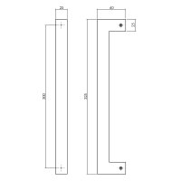 Intersteel Stossgriff quadratisch stückweise...