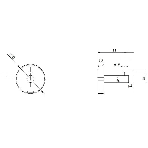 Mantelhaken Mod. Ashford Wandtürpuffer Wandhaken Garderobenhaken Kleiderhaken mit Pin
