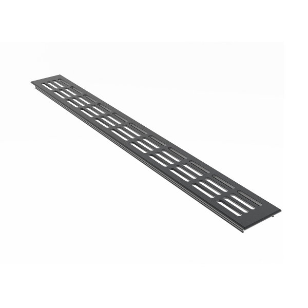 Aluminium Lüftungsgitter 60mm Länge 1000mm Anthrazit RAL7016 Lüftungsblech