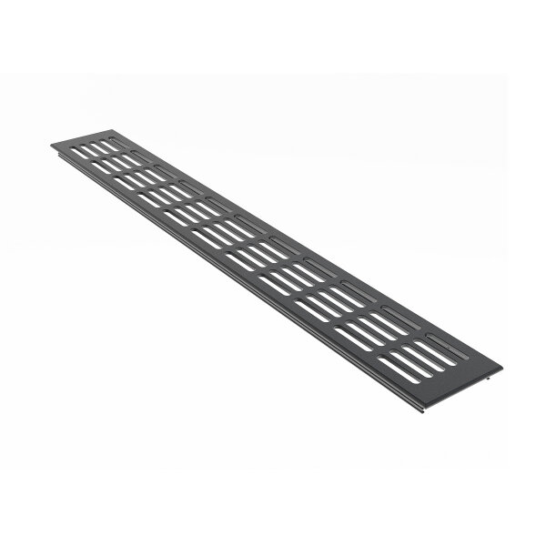 Aluminium Lüftungsgitter 80mm x 500mm Stegblech Anthrazit RAL7016