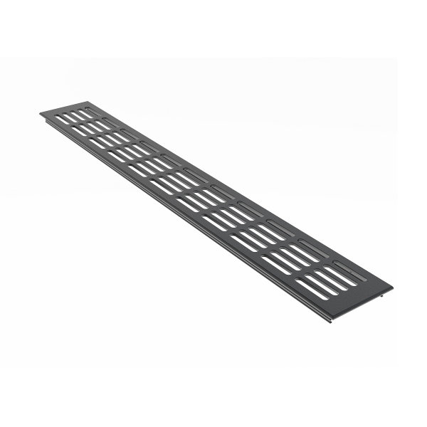 Aluminium Lüftungsgitter 80mm x 600mm Stegblech Anthrazit RAL7016