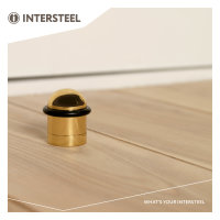 Intersteel Türstopper Bodenmontage Messing lackiert