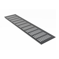 Aluminium Lüftungsgitter 130mm x 600mm Stegblech...