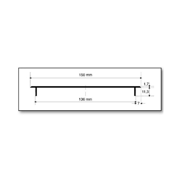 Aluminium Belüftungsgitter Anthrazit RAL7016 Stegblech 150mm x 500mm Lüftungsgitter