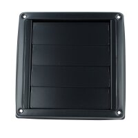 Edelstahl Lamellengitter Schwarzgrau RAL7021...