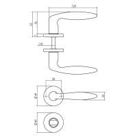 Intersteel Türdrücker Sigaar auf Rosette...