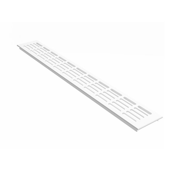 Aluminium Stegblech 80mm x 1000mm Lüftungsgitter Weiß RAL9016 Belüftungsgitter