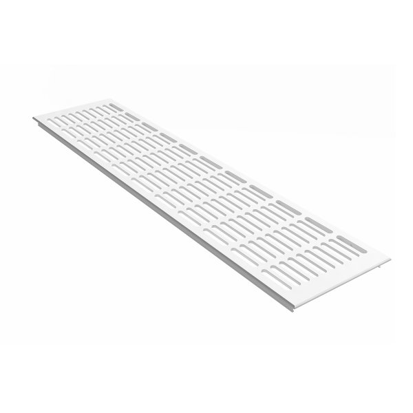 Lüftungsgitter Verkehrsweiß RAL9016 Belüftungsgitter 130mm x 1200mm Stegblech