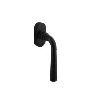 Intersteel Fenstergriff Helena auf ovalen Rosette schwarz