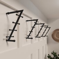 Garderobenkonsole Schwarz matt Wandgarderobe Mod.Turin...