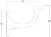 Intersteel Handlaufhalter runde Auflage mit...