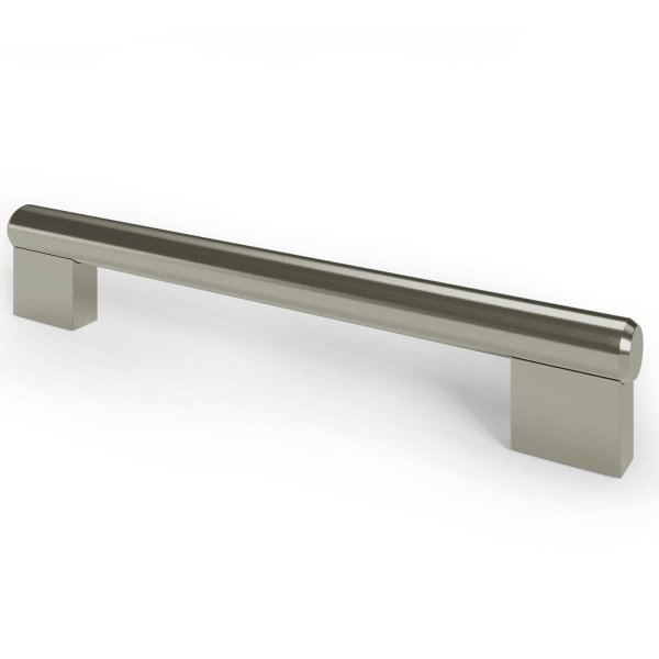 Edelstahl-Optik Möbelbeschlag Möbelgriff R18 eleganter Küchengriff Schubladengriff
