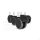 Möbelrollen Polyurethanrolle 50mm Rollen 8mm-10mm Gewinde Möbelräder Lenkrolle Bürostuhlrolle 8mm Ohne Bremse 5er Pack