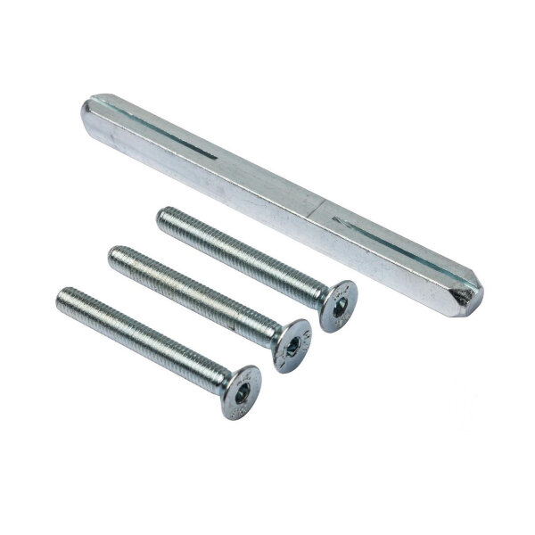 LS-Schutzbeschlag Befestigungs-Montageset 8mm Vierkantvollstift M6 Durchzugsschrauben 59-63mm