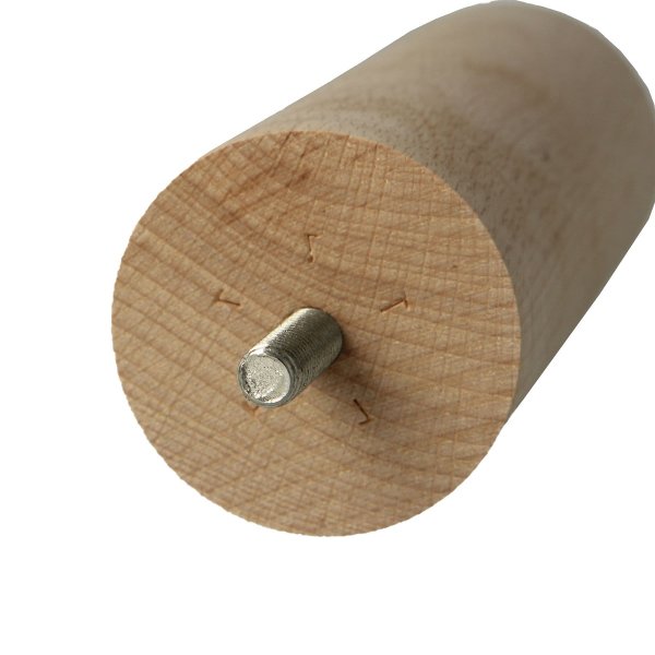 50mm Durchmesser Holzfuß Möbelfuß Echtholz Tischstempel Möbelstütze Holzstempel 150mm