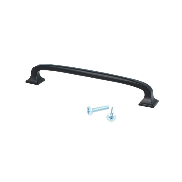 Möbelgriff Schubladengriff schwarz matt Schrankgriff Türgriff Zamak 128mm Kommodengriff Rund