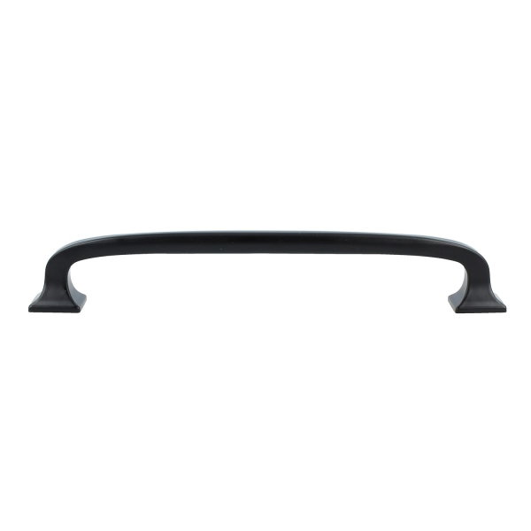 Möbelgriff Schubladengriff schwarz matt Schrankgriff Türgriff Zamak 128mm Kommodengriff Rund