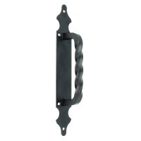 Antiker Stoßgriff Schmiedeeisen schwarz matt...