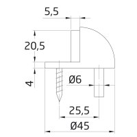 Hochwertige Bodentürstopper aus Metall Gummipuffer...