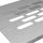 Belüftungsgitter vers. Farben Aluminium Lüftungsgitter 60x484mm Stegblech Lüftungsblech Edelstahl-Optik