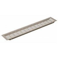 Aluminium Lüftungsgitter 480x80mm gerade Lochung...