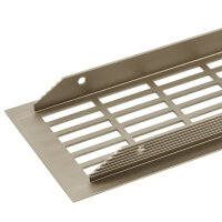 Aluminium Lüftungsgitter 480x80mm gerade Lochung...