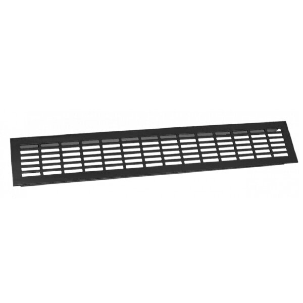 Aluminium Lüftungsgitter 480x80mm gerade Lochung Stegblech div. Farben Lüftungsblech Schwarz eloxiert