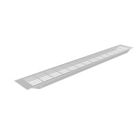 Aluminium Lüftungsgitter 480x80mm gerade Lochung...