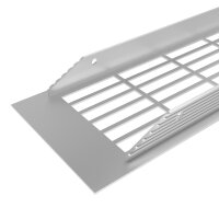 Aluminium Lüftungsgitter 480x80mm gerade Lochung...